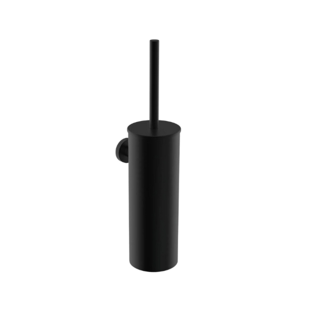 Cut out image of the Britton Hoxton 2.0 Matt Black Toilet Brush Holder